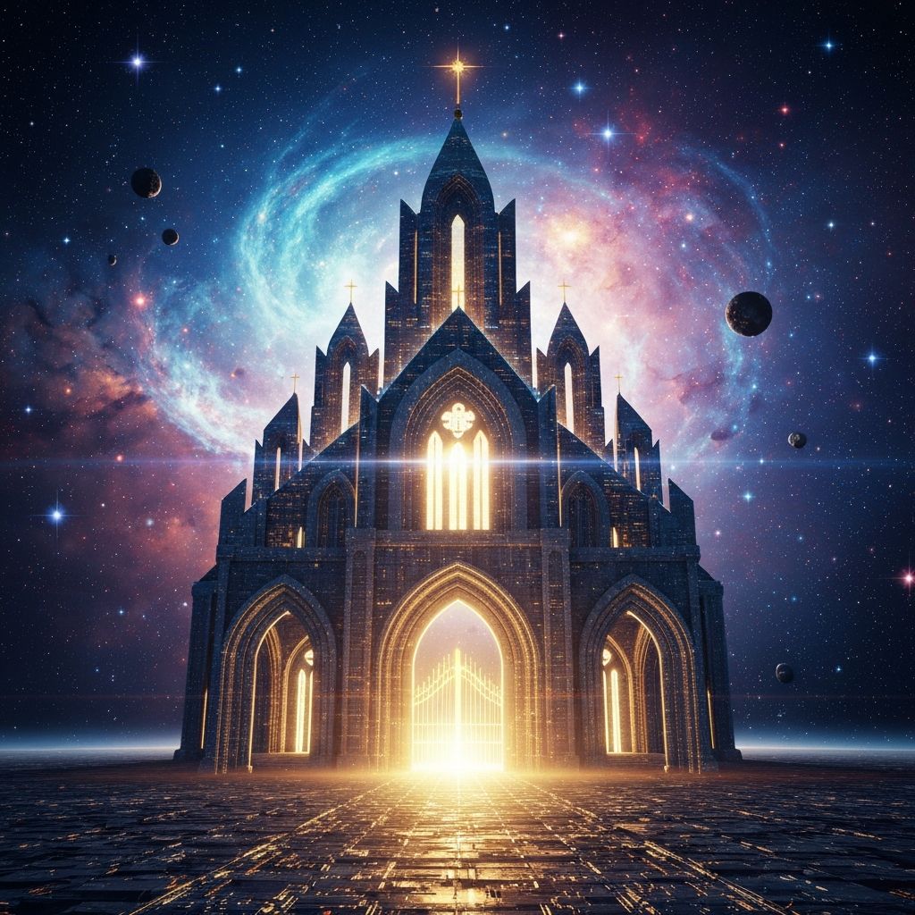THE CATHEDRAL AND THE GATEKEEPER illustration
